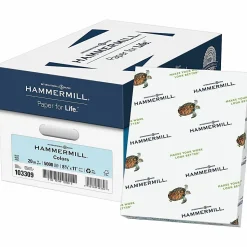 Hammermill® Multi-Use Color Copy Paper, 10 Reams, Blue, Letter (8.5