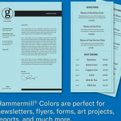 Hammermill® Multi-Use Color Copy Paper, 10 Reams, Blue, Letter (8.5