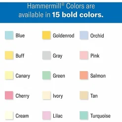 Hammermill® Multi-Use Color Copy Paper, 10 Reams, Blue, Letter (8.5