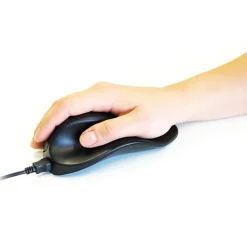 HandShoeMouse M2WB-LC Mouse - BlueTrack - Cable - Black - USB - 1500 dpi - Scroll Wheel - 2 Button(s) - Medium Right handed