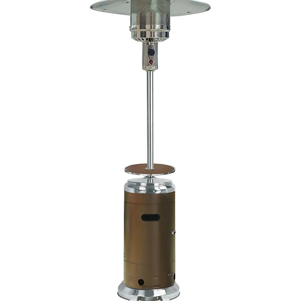 Hanover 12020 Watts Propane Patio Heater, 88.23"H x 17.83"W, Bronze & Stainless Steel