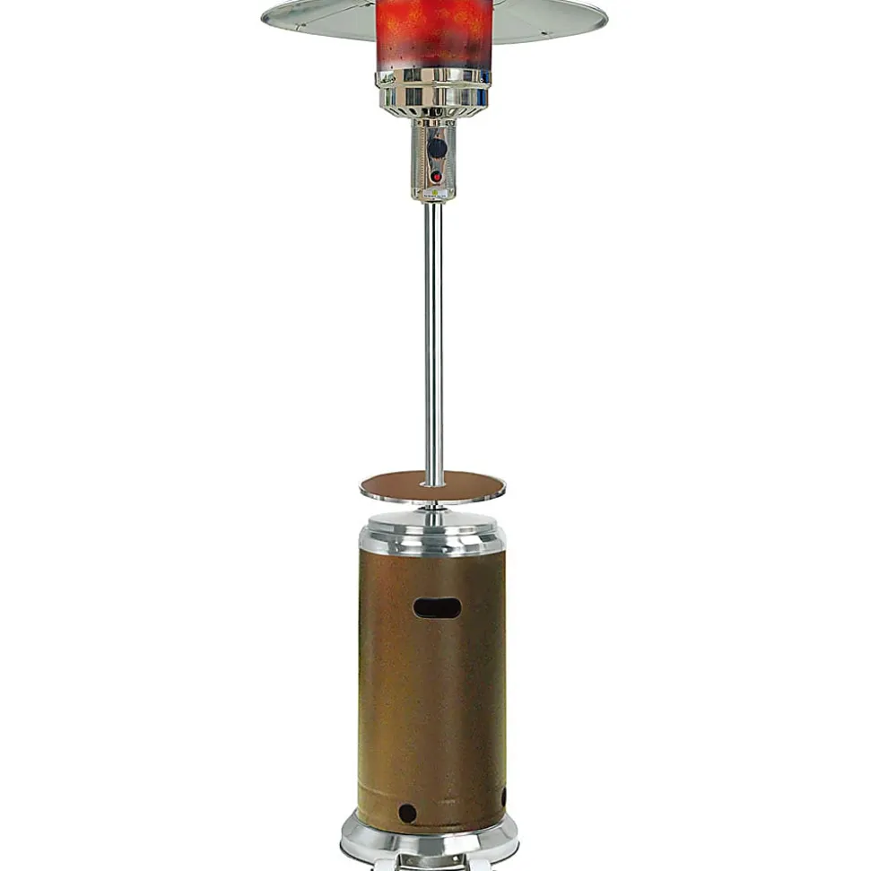 Hanover 12020 Watts Propane Patio Heater, 88.23"H x 17.83"W, Bronze & Stainless Steel