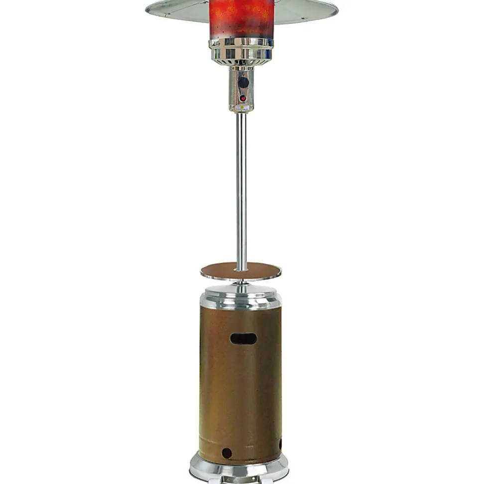 Hanover 12020 Watts Propane Patio Heater, 88.23"H x 17.83"W, Bronze & Stainless Steel