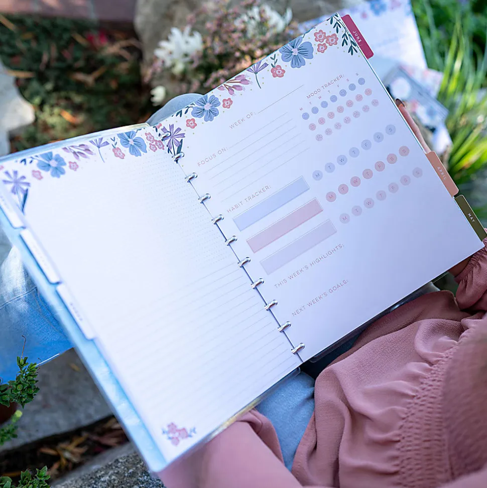Happy Planner Big Filler Paper, 8-1/2" x 11", 40 Sheets, Florals