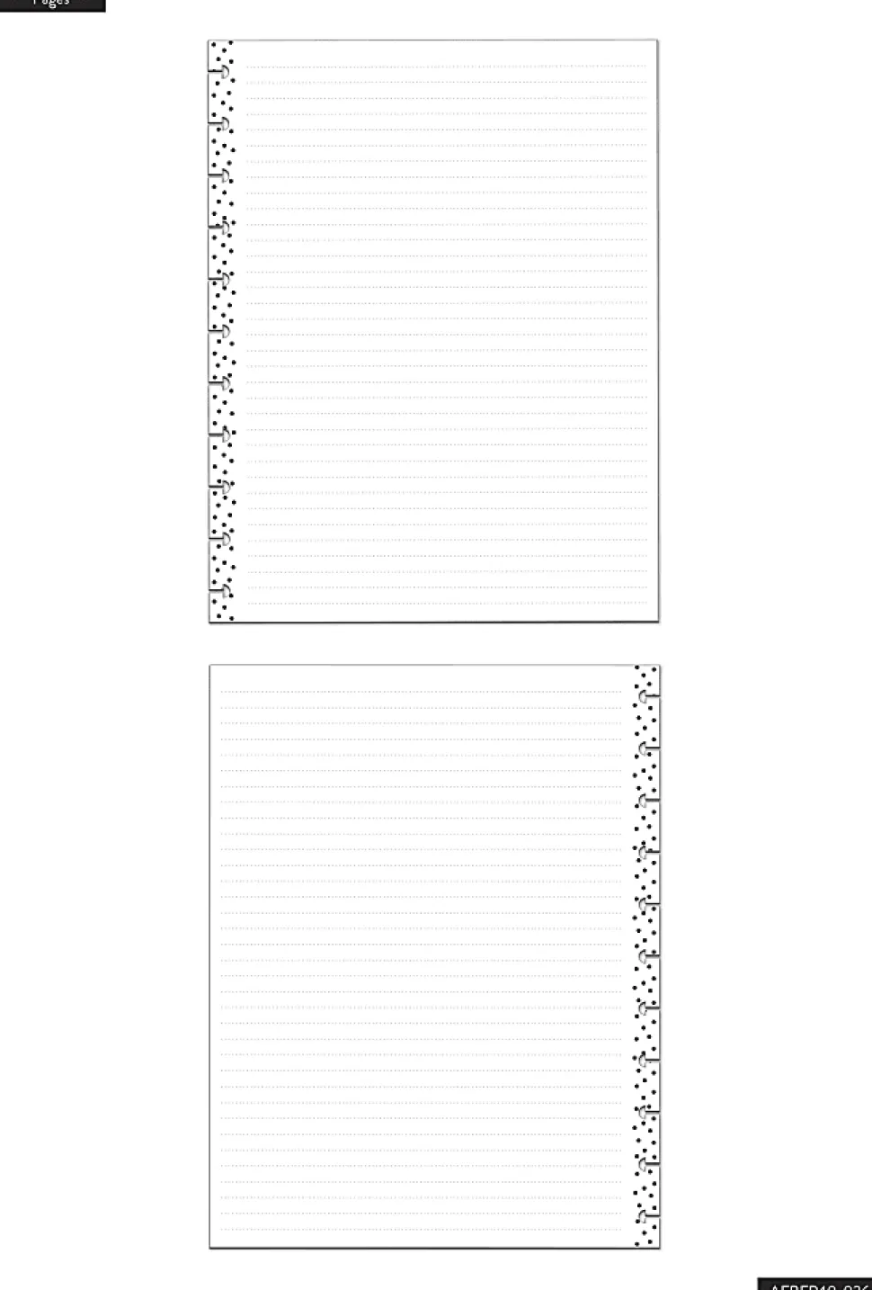 Happy Planner Big Filler Paper, 8-1/2" x 11", Simple Dots, Pack Of 40 Sheets