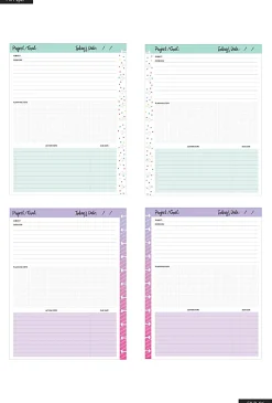 Happy Planner Big Filler Paper, 8-1/2" x 11", 40 Sheets, So Many Projects