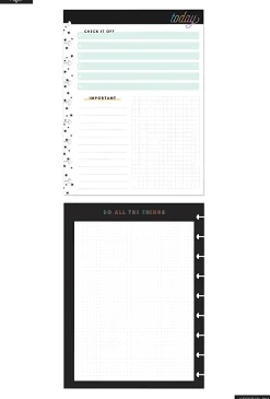 Happy Planner Classic Filler Paper, 40 Sheets, 7" x 9-1/4", Neutral Florals