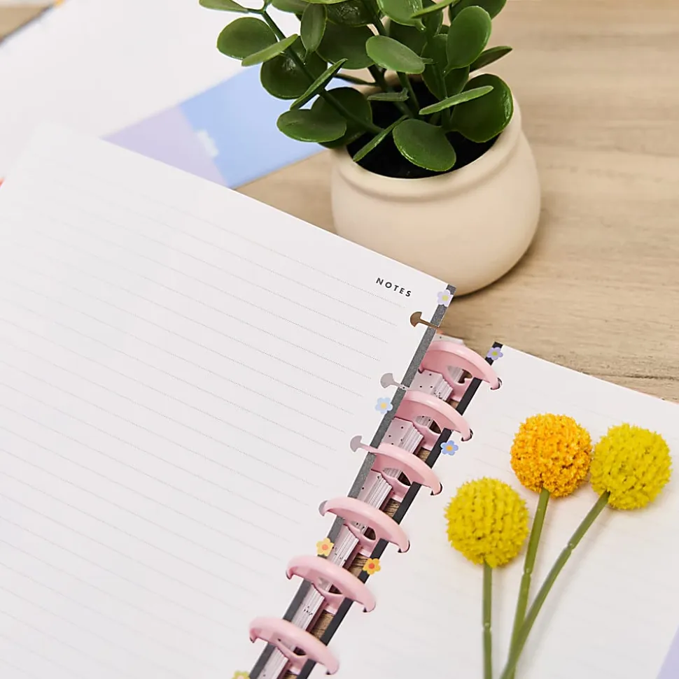Happy Planner Dotted Lined Classic Filler Paper, Bright Energy, 7" x 9-1/4”, Total Qty 40 Sheets