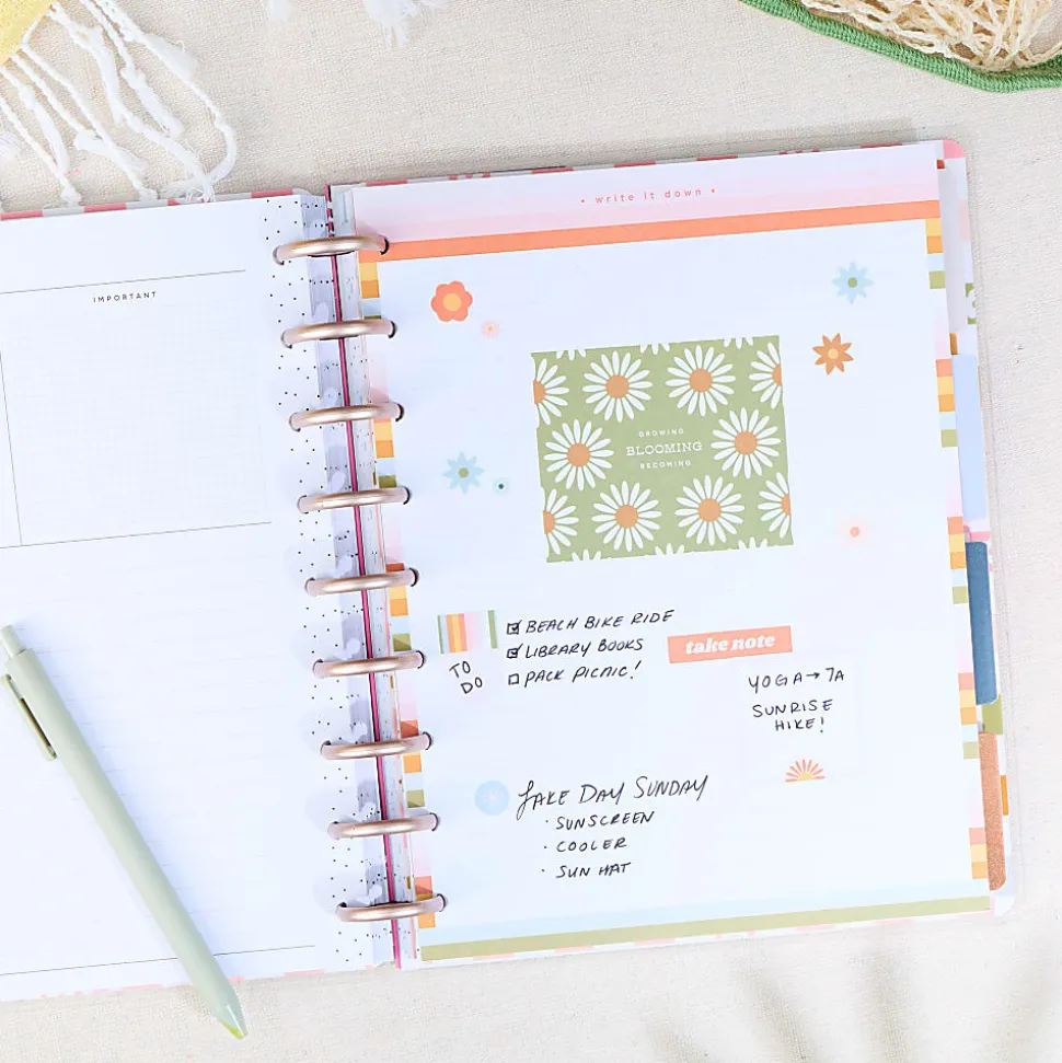 Happy Planner Dotted Lined Classic Filler Paper, Simple Joys, 7" x 9-1/4”, Total Qty 40 Sheets