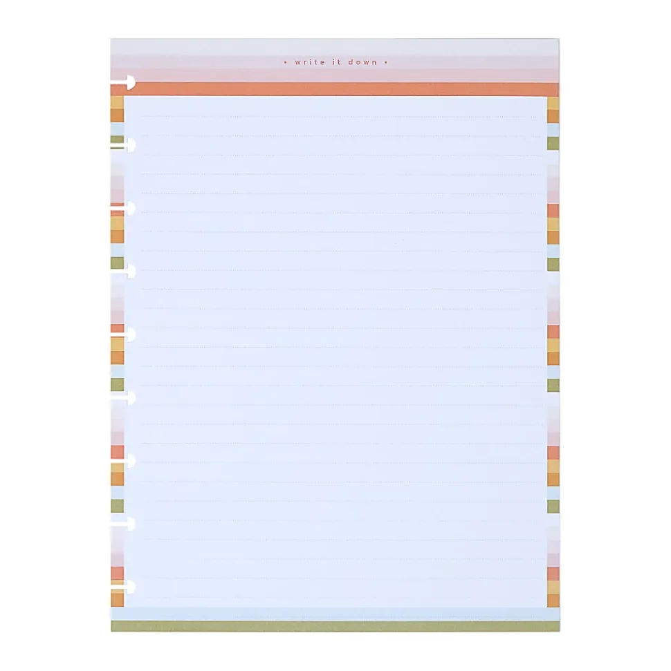 Happy Planner Dotted Lined Classic Filler Paper, Simple Joys, 7" x 9-1/4”, Total Qty 40 Sheets