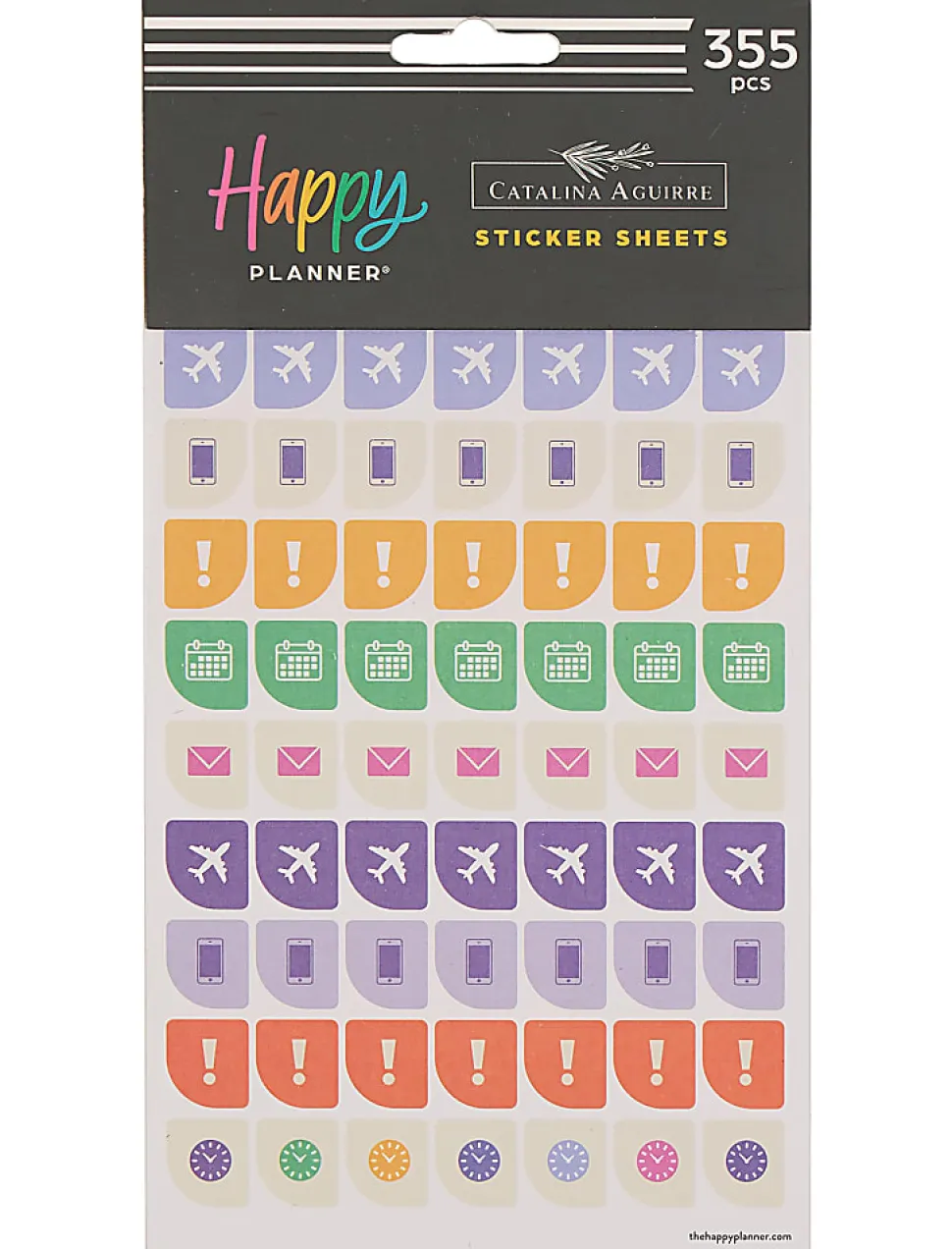 Happy Planner Flower Burst Stickers, Medium, 71 Stickers Per Sheet, Pack Of 5 Sheets