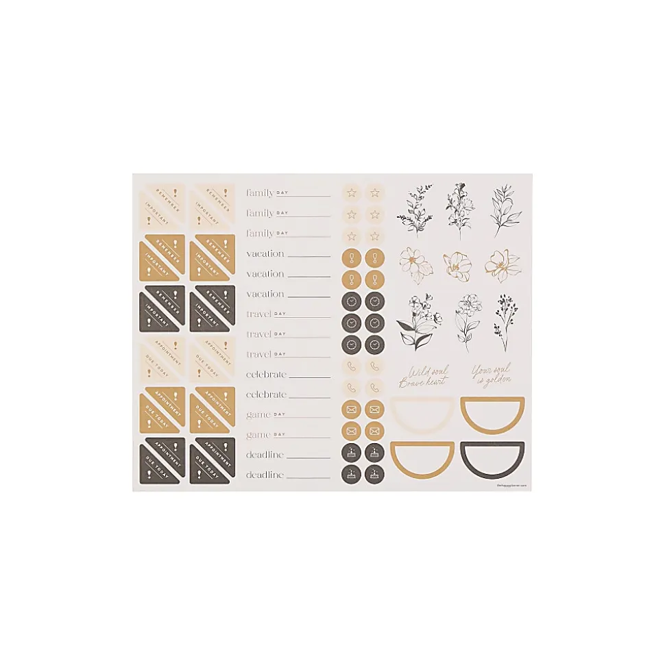 2026 Happy Planner 12-Month Desk Calendar, 22” x 17”, Mod Silhouette, January To December, CD00212003