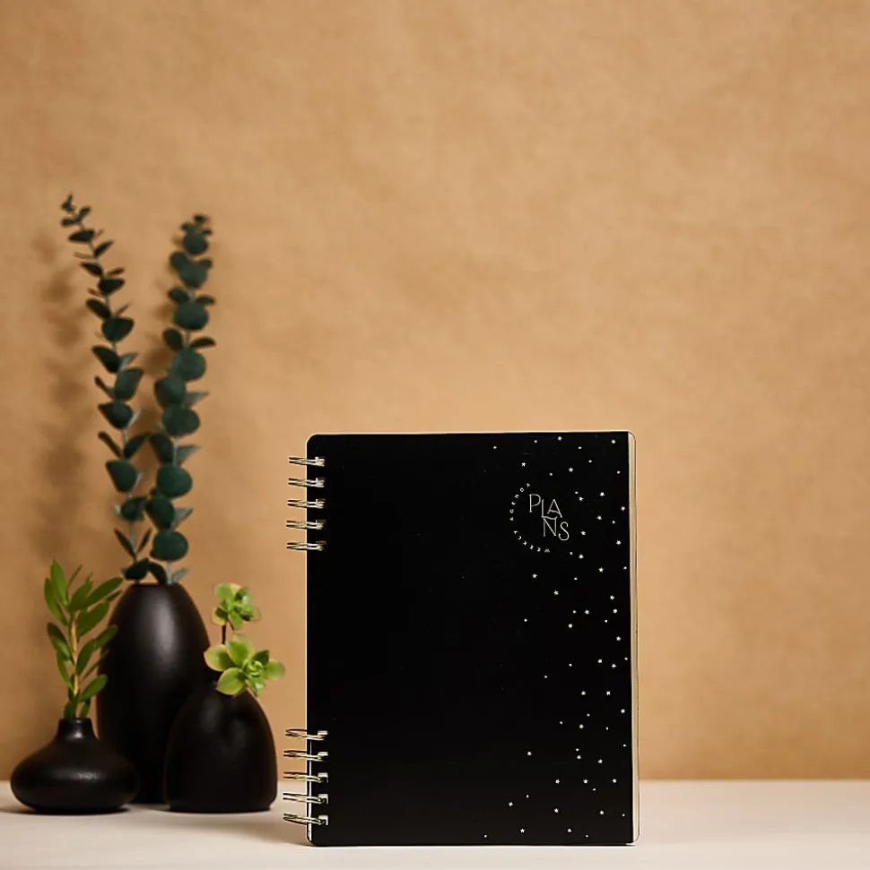 2025 Happy Planner Monthly/Weekly Classic Customizable Spiral Planner, 7" x 9-1/4", Cosmic Plans, Undated, PZ0018C001
