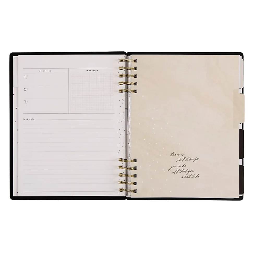 2025 Happy Planner Monthly/Weekly Classic Customizable Spiral Planner, 7" x 9-1/4", Cosmic Plans, Undated, PZ0018C001