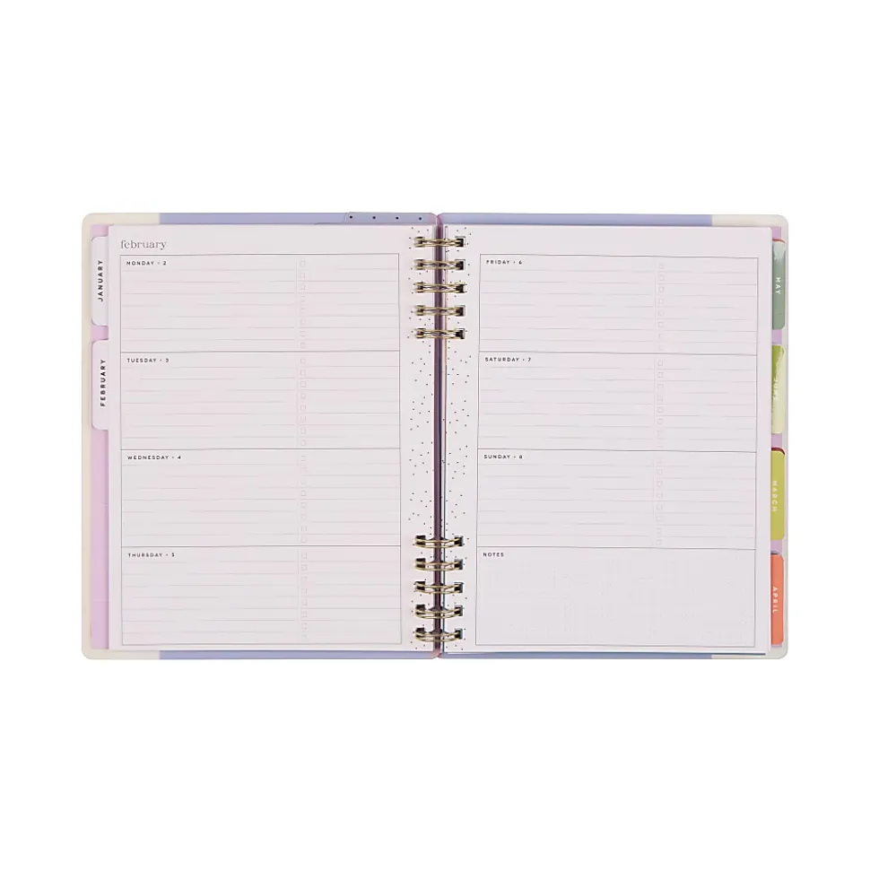 2026 Happy Planner Monthly/Weekly Classic Customizable Twin Loop Planner, 7" x 9-1/4", Minimal Months, January To December, PZ0017C008