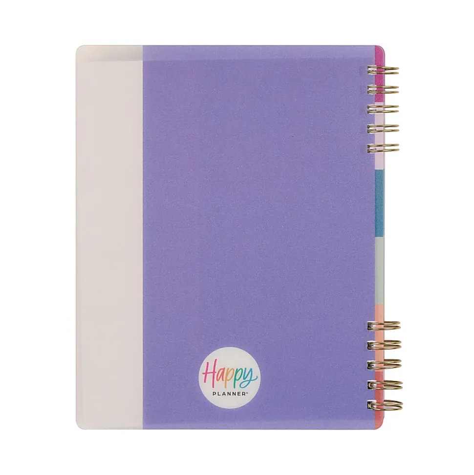 2026 Happy Planner Monthly/Weekly Classic Customizable Twin Loop Planner, 7" x 9-1/4", Minimal Months, January To December, PZ0017C008