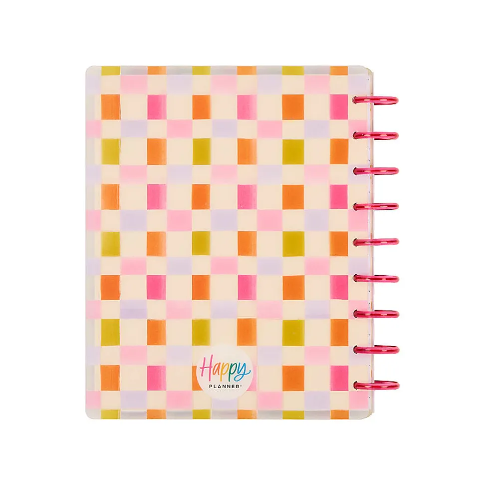 Happy Planner Monthly/Weekly Classic Disc-Bound Planner, 7" x 9-1/4", Sunshine Blooms, July 2026 to June 2027, Total Quantity 1