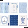 Happy Planner Monthly/Weekly Classic Disc-Bound Academic Planner, 7" x 9-1/4", Cottage Blues, July 2026 to June 2027, Total Quantity 1