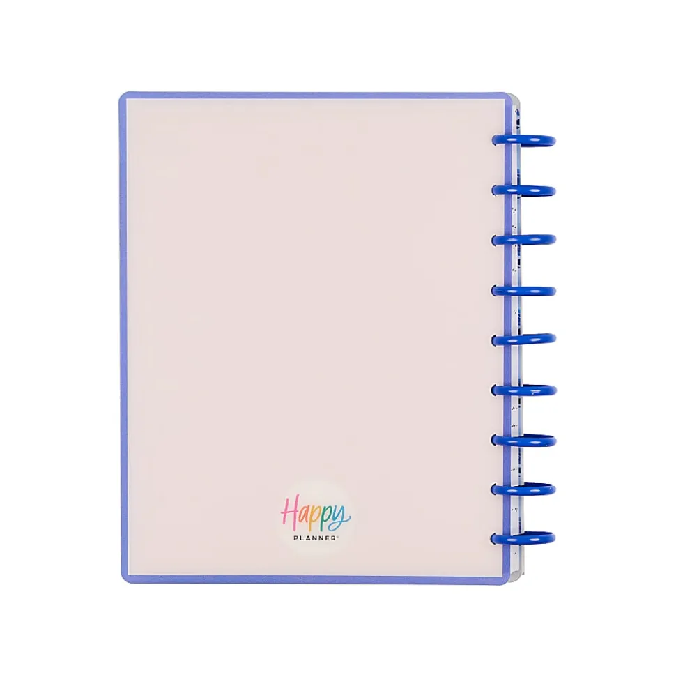 Happy Planner Monthly/Weekly Classic Disc-Bound Academic Planner, 7" x 9-1/4", Cottage Blues, July 2026 to June 2027, Total Quantity 1