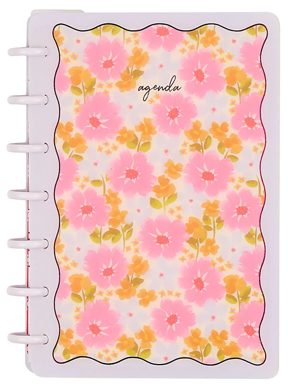 Happy Planner Monthly/Weekly Mini Disc-Bound Academic Planner, 4-5/8" x 7", Sunshine Blooms, July 2026 to June 2027, Total Quantity 1