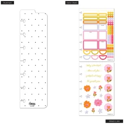 Happy Planner Monthly/Weekly Mini Disc-Bound Academic Planner, 4-5/8
