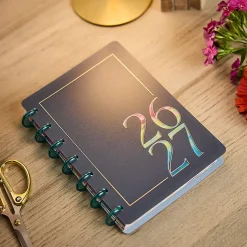 Happy Planner Monthly/Weekly Mini Disc-Bound Academic Planner, 4-5/8