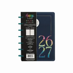 Happy Planner Monthly/Weekly Mini Disc-Bound Academic Planner, 4-5/8