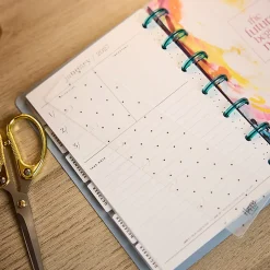 Happy Planner Monthly/Weekly Mini Disc-Bound Academic Planner, 4-5/8