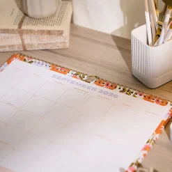 Happy Planner Organized 12-Month Wall Calendar, 14” x 12”, Sunshine Florals, July 2026 To June 2027, CWDS12-002, Total Qty 1