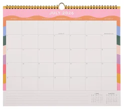 Happy Planner Organized 12-Month Wall Calendar, 14” x 12”, Color Form, July 2026 To June 2027, CWDS12-002, Total Qty 1