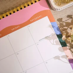 Happy Planner Organized 12-Month Wall Calendar, 14” x 12”, Color Form, July 2026 To June 2027, CWDS12-002, Total Qty 1