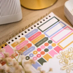 Happy Planner Organized 12-Month Wall Calendar, 14” x 12”, Color Form, July 2026 To June 2027, CWDS12-002, Total Qty 1