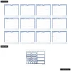 Happy Planner Organized 12-Month Wall Calendar, 14” x 12”, Cottage Blues, July 2026 To June 2027, CWDS12-003, Total Qty 1