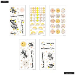 Happy Planner Smiley Face Stickers, 9-1/8