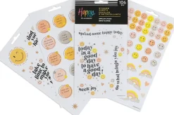 Happy Planner Smiley Face Stickers, 9-1/8