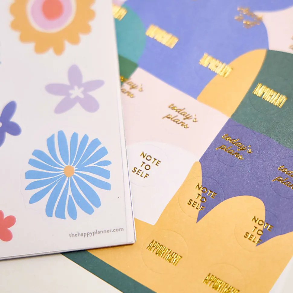 Happy Planner Sticker Sheets, Mod Mosaics, Pack Of 10 Sheets, 277 Total Stickers