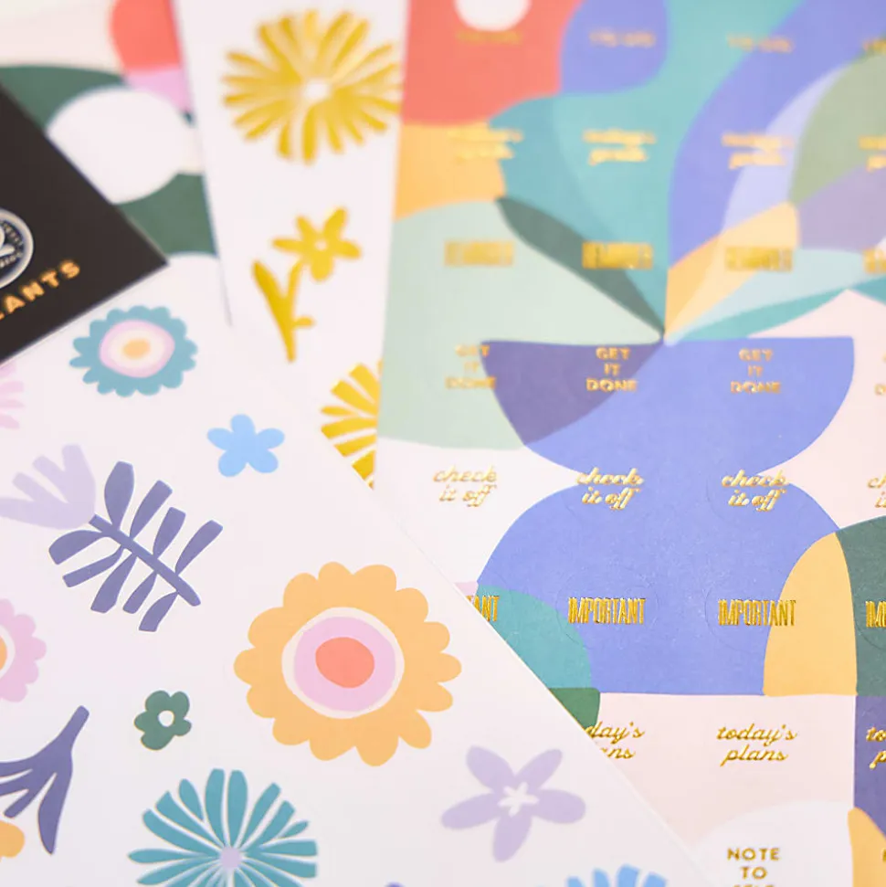 Happy Planner Sticker Sheets, Mod Mosaics, Pack Of 10 Sheets, 277 Total Stickers