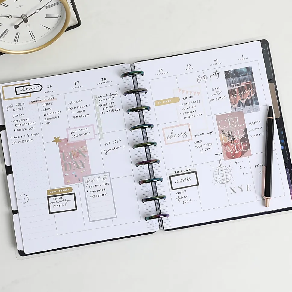 Happy Planner Weekly/Monthly Classic Undated Planner, 7" x 9-1/4", Look To The Stars, PPCU12-050