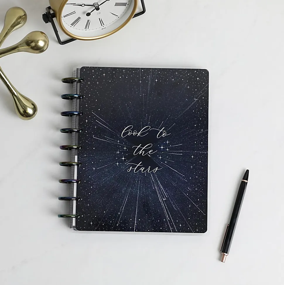 Happy Planner Weekly/Monthly Classic Undated Planner, 7" x 9-1/4", Look To The Stars, PPCU12-050