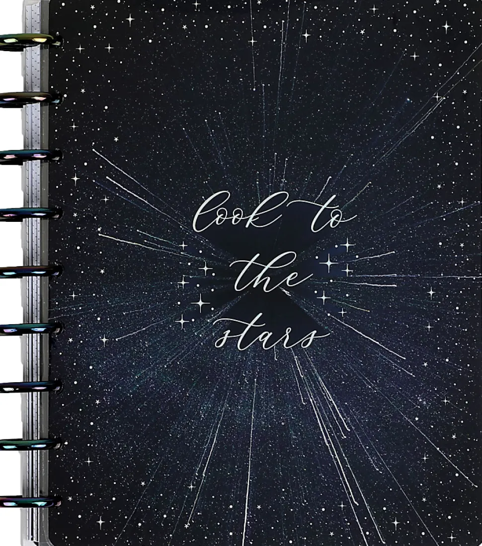 Happy Planner Weekly/Monthly Classic Undated Planner, 7" x 9-1/4", Look To The Stars, PPCU12-050