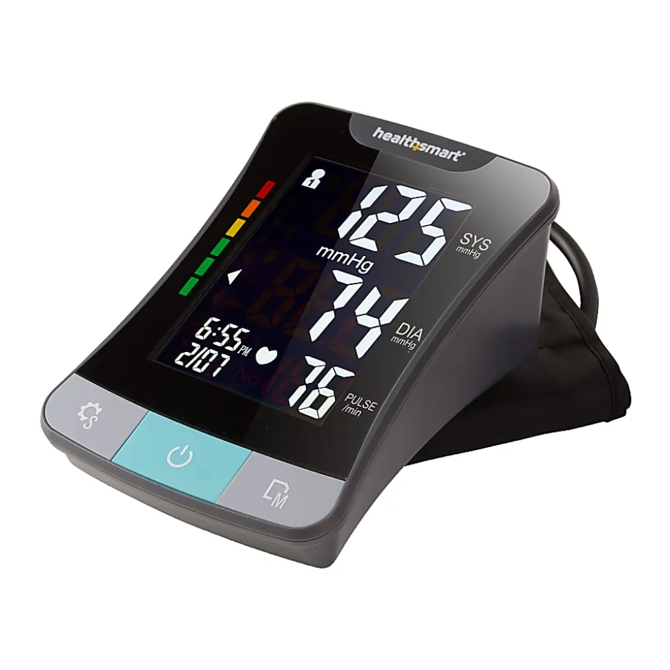HealthSmart® Premium Talking Automatic Digital Blood Pressure Monitor With Standard And Large Cuffs