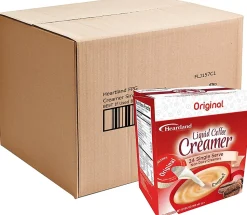 Heartland Creamers, 0.37 Oz, Original, Box Of 24 Creamers, Case Of 6 Boxes