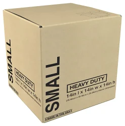 Heavy-Duty Corrugated Moving Box, 14"H x 14"W x 14"D, Kraft