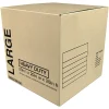 Heavy-Duty Corrugated Moving Box, 20"H x 20"W x 20"D, Kraft