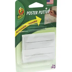 Henkel PTY-2 Mounting Putty, White, Pack of 4