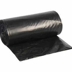 Heritage Accufit Can Liners, 44 Gallon, 0.9 Mil, Black, Box Of 50