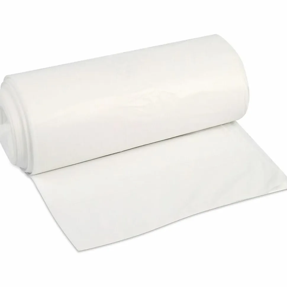 Heritage Accufit Can Liners, 55 Gallon, 0.9 Mil, Clear, Box Of 50