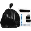 Heritage AccuFit 1.3mil Black Can Liners - 44 gal/75 lb Capacity - 37"x 50" x 1.30 mil (33 Micron) Thickness - Black - Can - 20/Roll - 5 / Carton