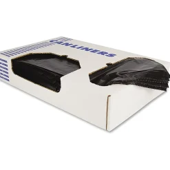Heritage Bag™ Linear Low-Density 0.35-mil Can Liners, 24" x 32", Black, 500 Bags Per Case