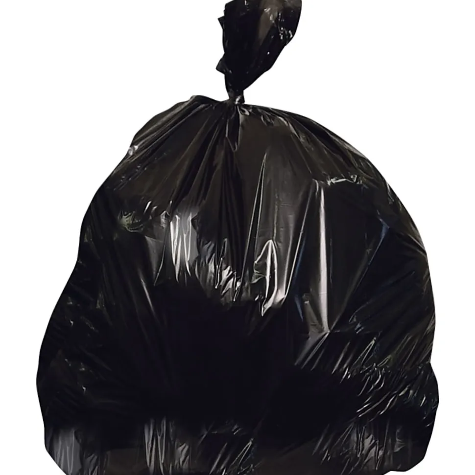 Heritage Linear Low Density Can Liners, 0.7-mil, 16 Gallons, 32" x 24", Black, Case Of 500 Liners